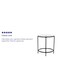 Flash Furniture Round Glass End Table with Matte Black Frame NAN-JN-21750ET-BK-GG - alternate 4